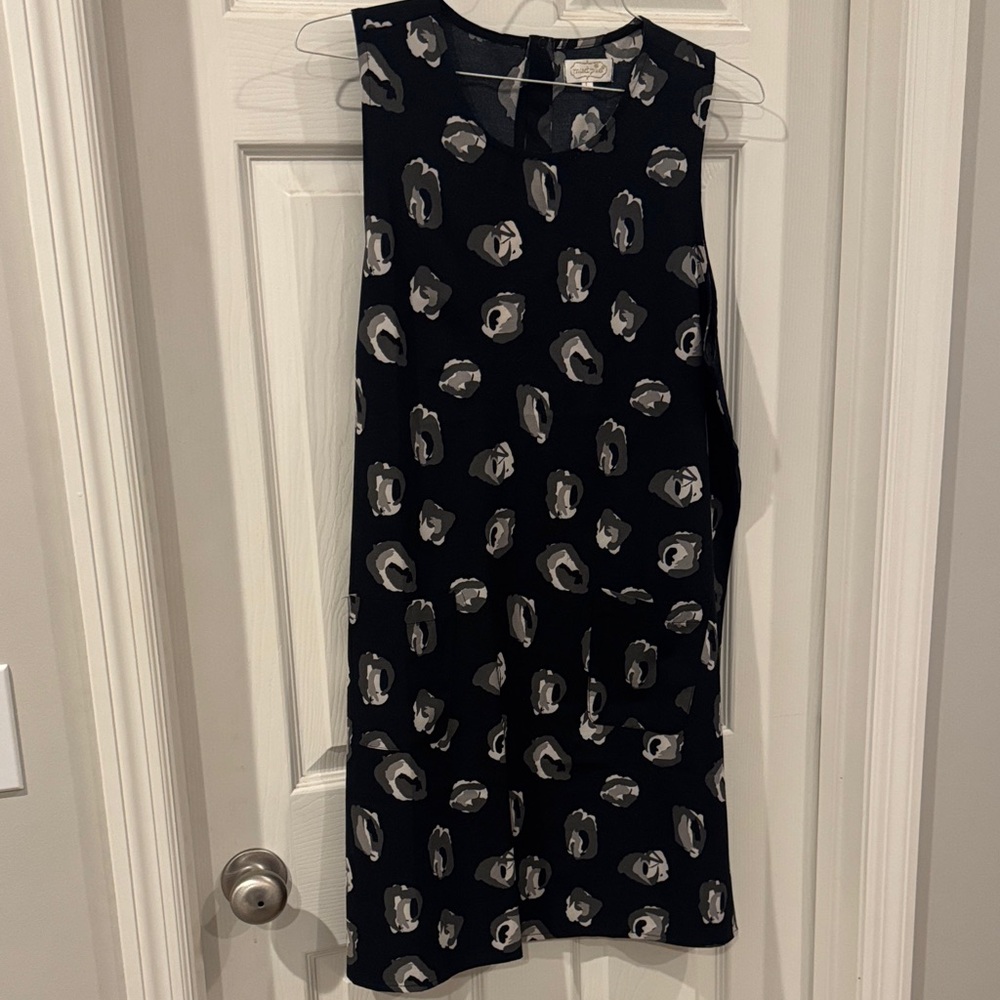 Mud Pie Black and Gray Abstract Midi Dress